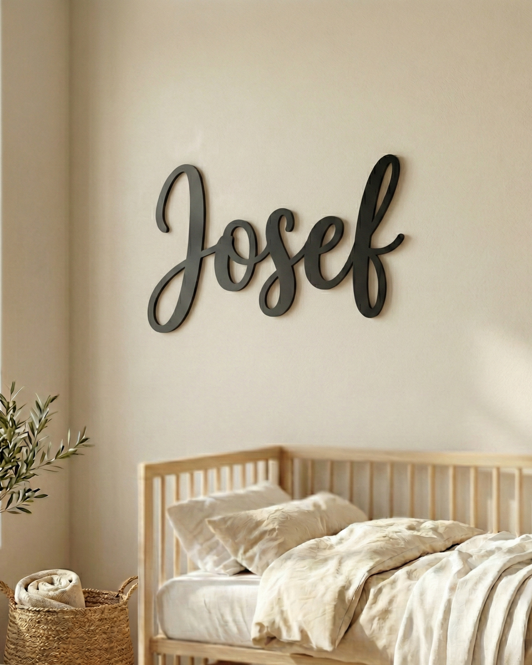 Nursery Name Sign — Wood & Acrylic
