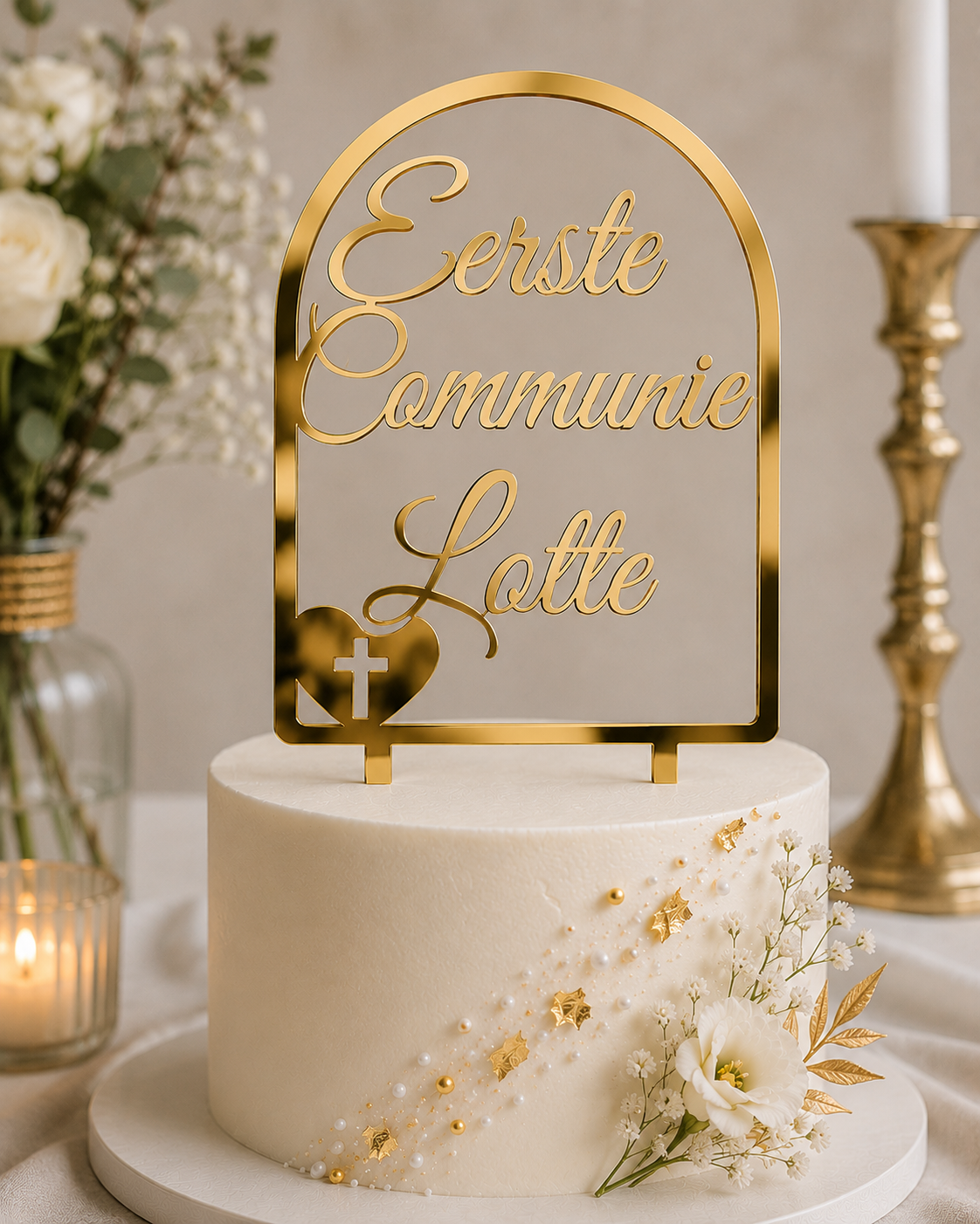 Cake topper personnalisé — Prénom & Âge