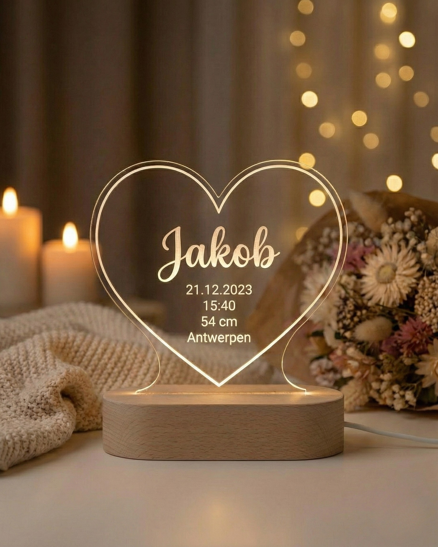 FirstLight™ — Geburtsdatenlampe