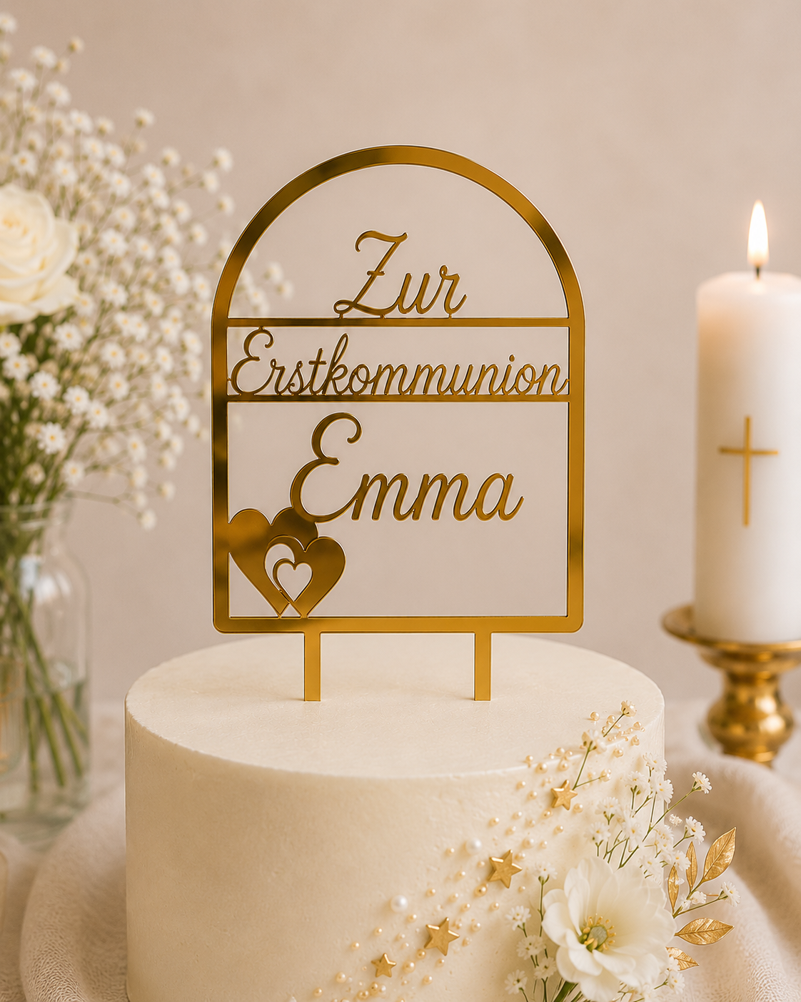 Cake topper personnalisé — Prénom & Âge