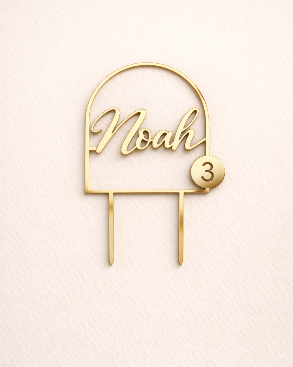Personalised Cake Topper — Name & Age