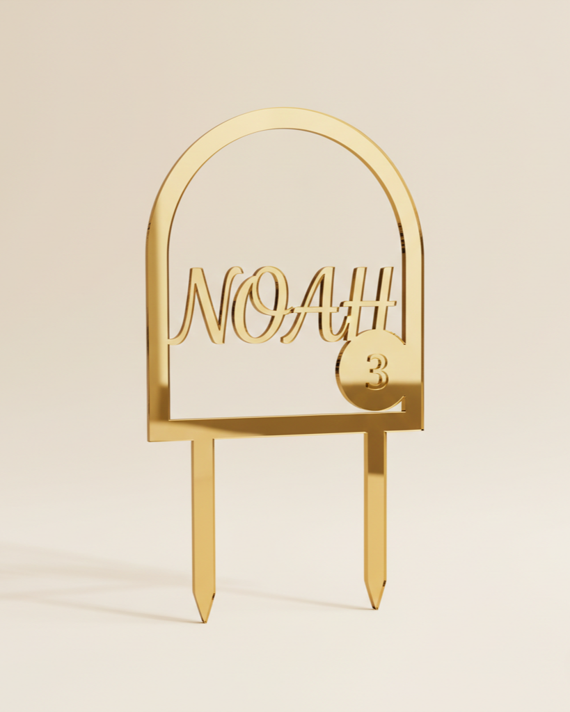 Personalised Cake Topper — Name & Age