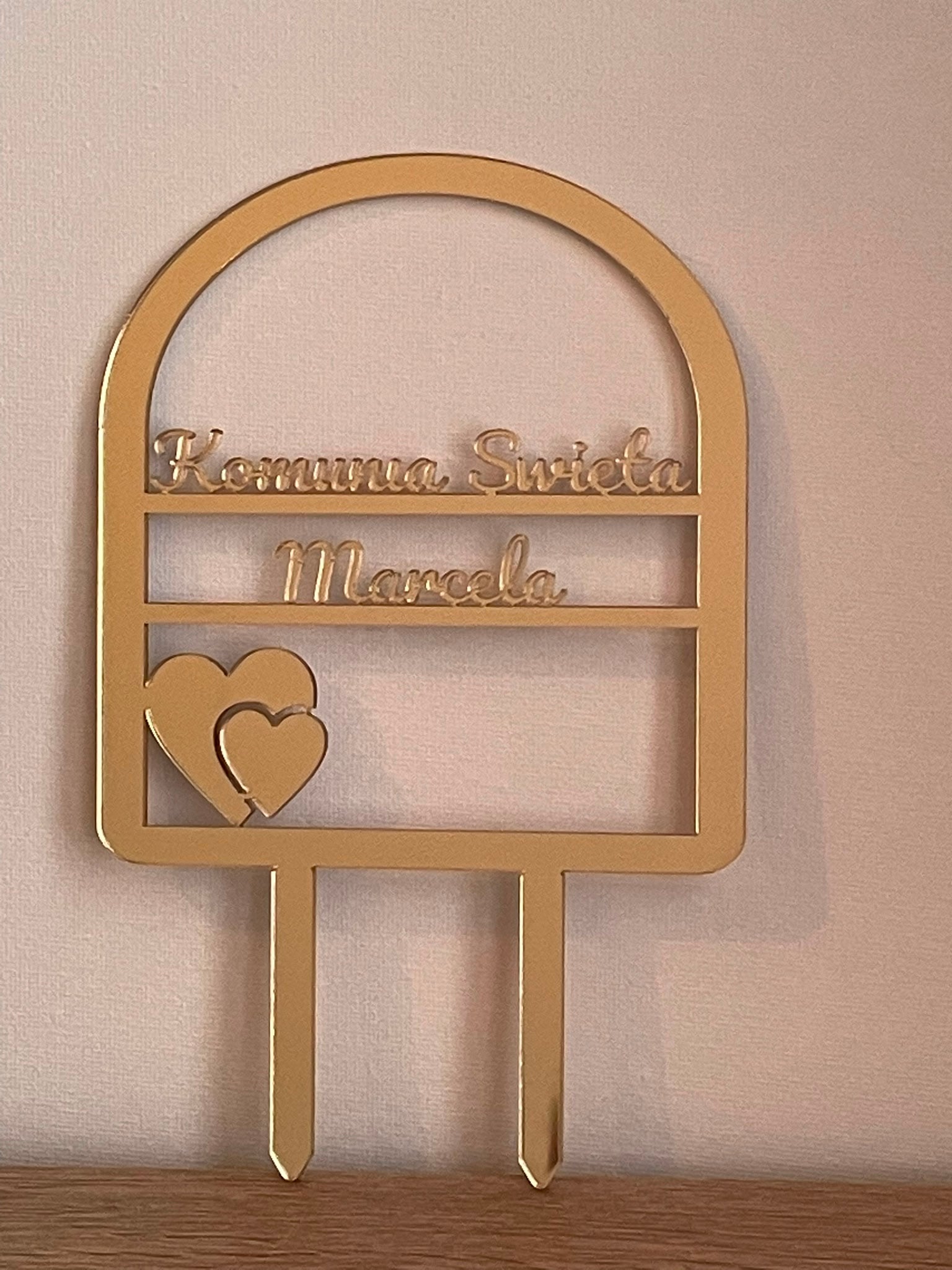 Cake topper personnalisé — Prénom & Âge